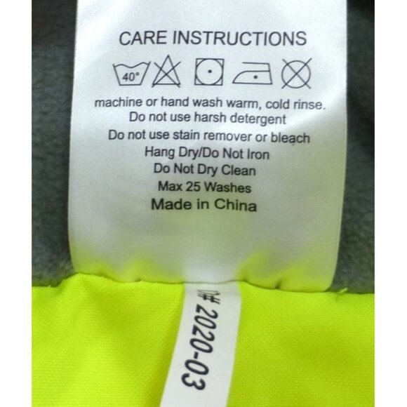 Petra Roc Hi-Vis Lime/Black Safety Jacket Detachable Hood Reflective Stripes ANS - Picture 13 of 15